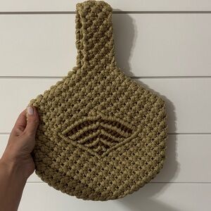 Handmade Crochet Bag in Beige